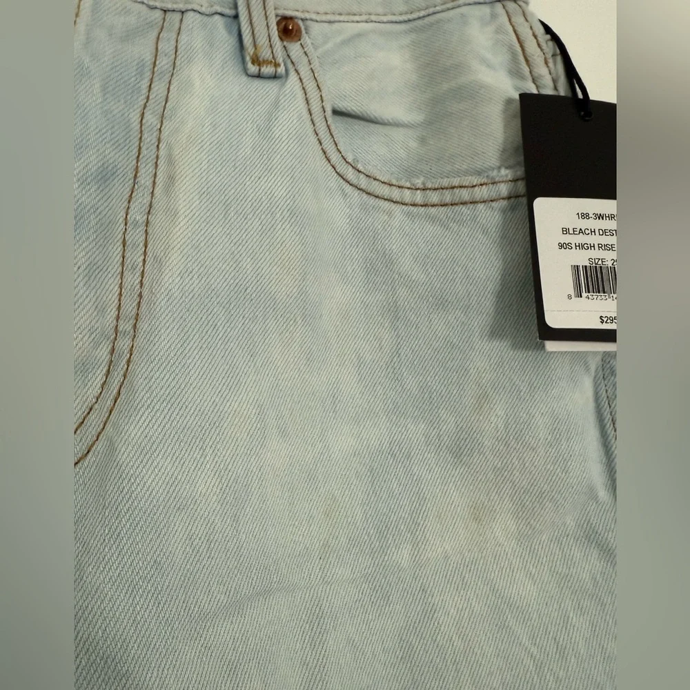 $295 New Re/Done 90s High Rise Loose Bleach Destroy - 25